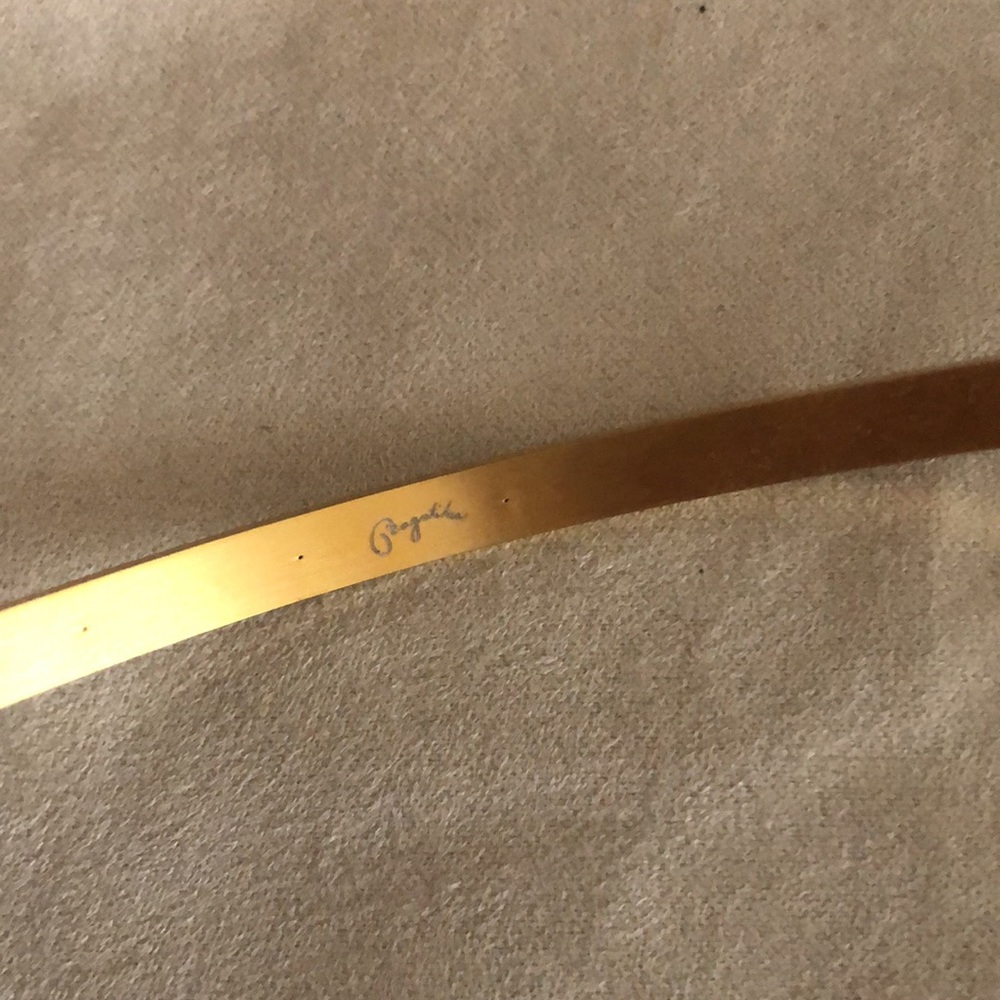 HP ⭐️ NWOT Bagatiba Gold Diamond Chocker Necklace - Picture 6 of 7
